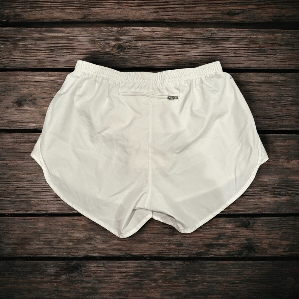 Nike Dri-Fit White Athletic Shorts Lightweight Breathable - Picture 2 of 3